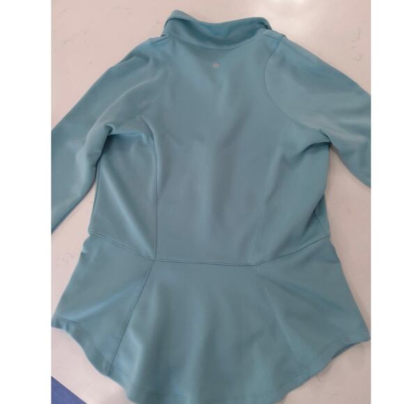Layer 8 premium athletic jacket blue fit flare cut size XS Athleisure comfort - Picture 2 of 8